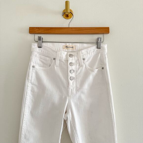Madewell 10" High-Rise Skinny Crop Jeans: Button-Front Edition 25 $135 - Picture 3 of 11